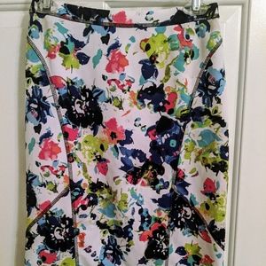 Nicole Miller bright floral skirt
